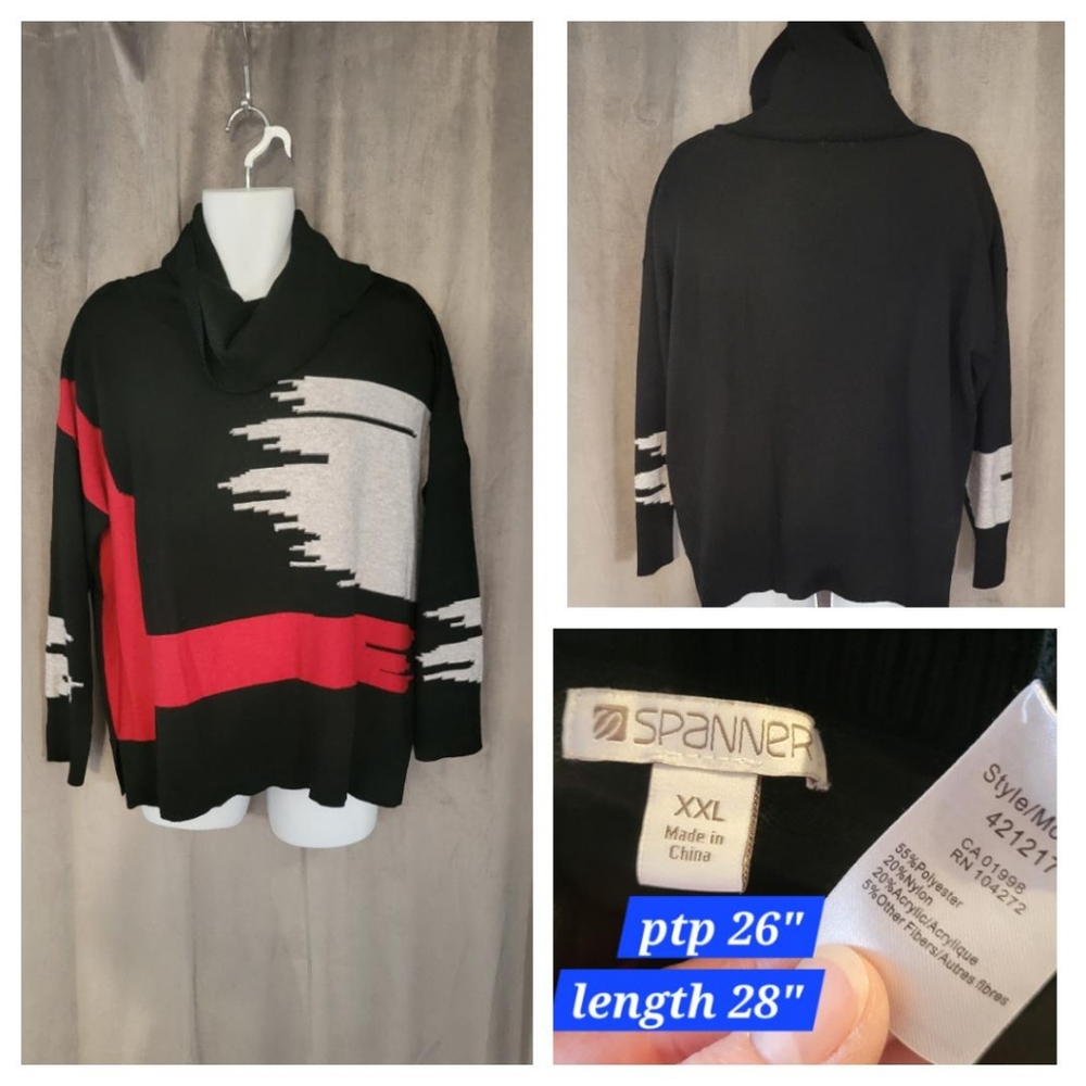 Gorgeous XXL Spanner turtleneck sweater